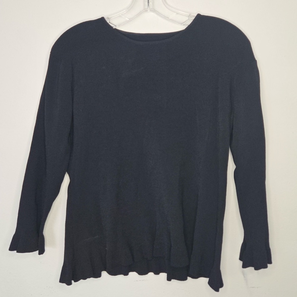 Black Long Sleeve Top Women's Basic